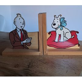 Serre-livres en bois Tintin