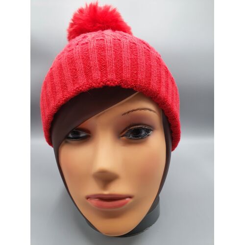 Bonnet Double Polaire Rouge Femme Anais Taille Unique