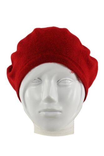 Beret Rouge En Laine Femme Anais Taille Unique