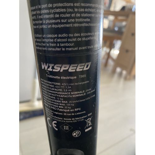Trottinette Électrique Wispeed