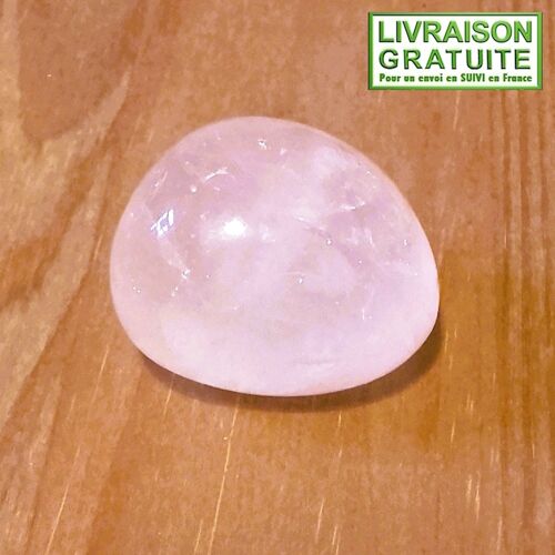 Pierre Roulée Quartz Rose De Madagascar 2,9 Cm 25,39 Gr Lithothérapie (Réf 5)