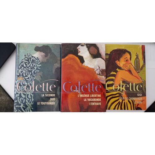 Lot De 3 Livres Colette (Gigi / Le Képi / Duo / L'Ingénue Libertine / Le Toutounier / La Seconde / La Vagabonde  / L'Entrave / Julie De Carneilhan)