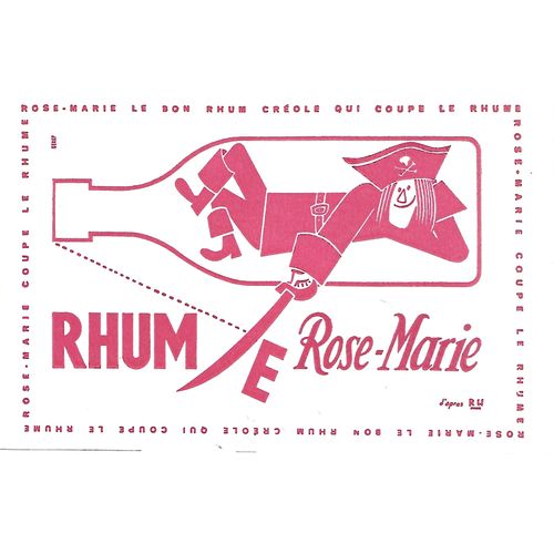 Buvard - Rhum Rose-Marie -