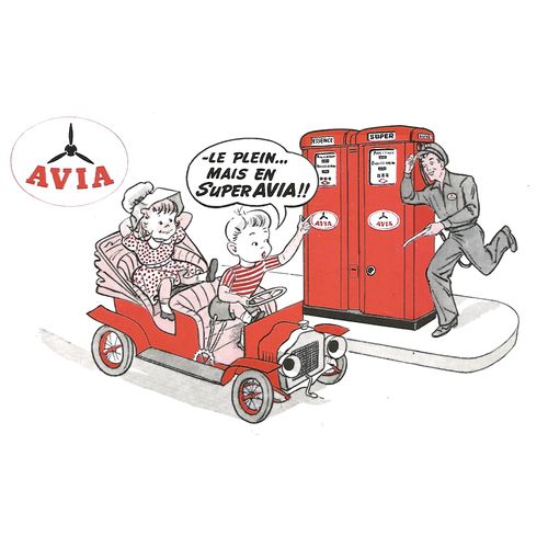 Buvard - Avia - Le Plein Mais En Super Avia !!