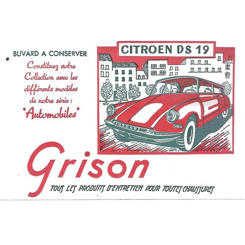 Buvard - Grison - Citroen Ds 19