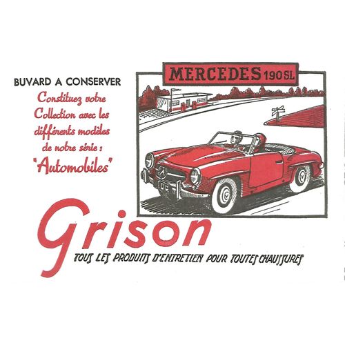 Buvard - Grison - Mercedes 190 Sl