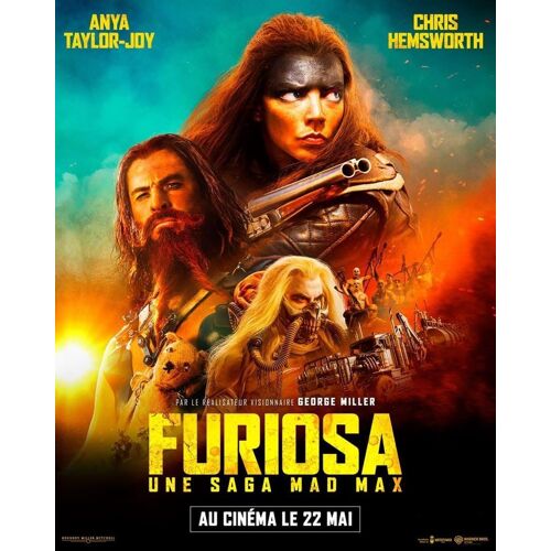 Furiosa : Une Saga Mad Max / Affiche Cinéma Originale 40x53 Cm Roulée. George Miller - Anya Taylor Joy - Chris Hemsworth - Année 2024