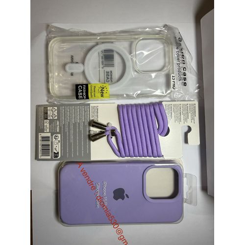 Lot Accessoires iPhone 15 Pro - Coques - Cordon-