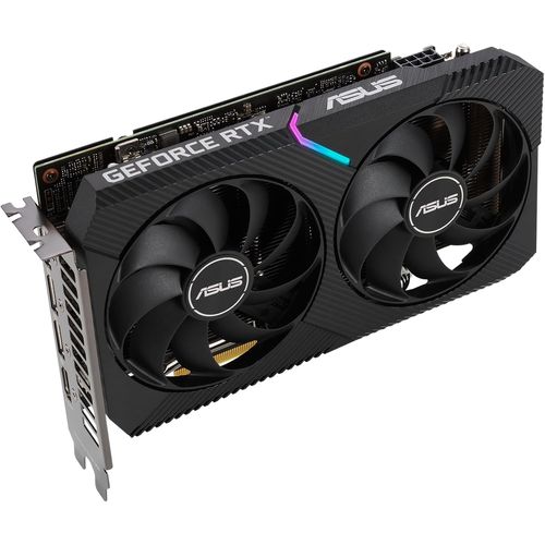 ASUS DUAL NVIDIA GeForce RTX 3060 V2 OC Edition 12GB GDDR6 – Carte Graphique Gaming (PCIe 4.0, 12GB, HDMI 2.1, DisplayPort 1.4a, 2-slot, ventilateurs axiaux, 0dB technologie)