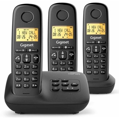 Téléphones Sans Fil Gigaset Basic100atrionoir