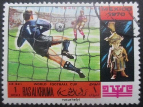 Manama Poste Aérienne N°31 Coupe Du Monde De Football Mexique 1970 Oblitéré