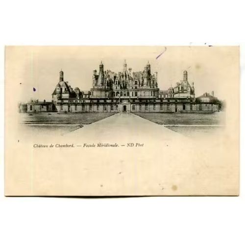 Carte Postale Ancienne - Château De Chambord - Façade Méridionale - Loir-Et-Cher - 41 -