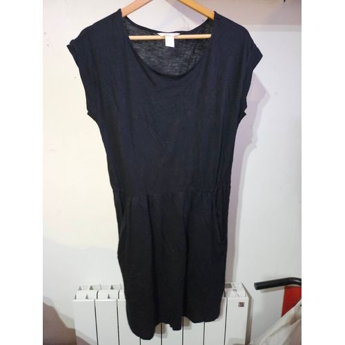 Top Manche Courte H&M Basic Noir S Avec Des Poches
