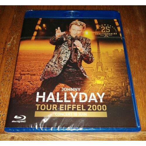 Blu-Ray Johnny Hallyday " Concert Tour Eiffel 10 Juin 2000 " En Édition Spéciale 25ème Anniversaire 2000/2025