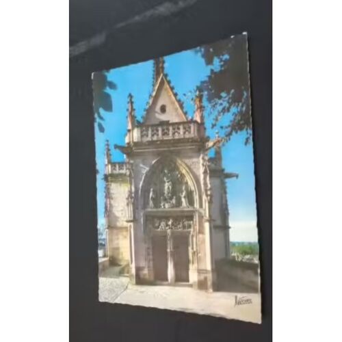 Carte Postale Amboise - "" La Chapelle Saint Hubert - Le Portail Et Son Célèbre Linteau "" En L'état Sur Les Photos