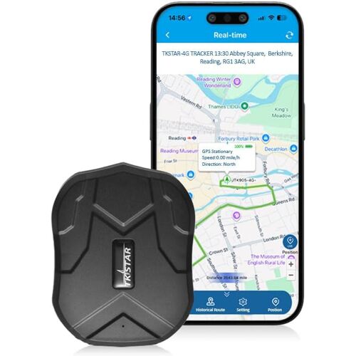 VornixorSarlshop-Tkstar Mini Imperméable Suivi Conseil avec Fort Magnétique Long Veille Traceur GPS Repère pour Enfants Seniors Animaux Voiture (Gratuit Customer Support LUN-Ven Via Vulu Global) - Ma