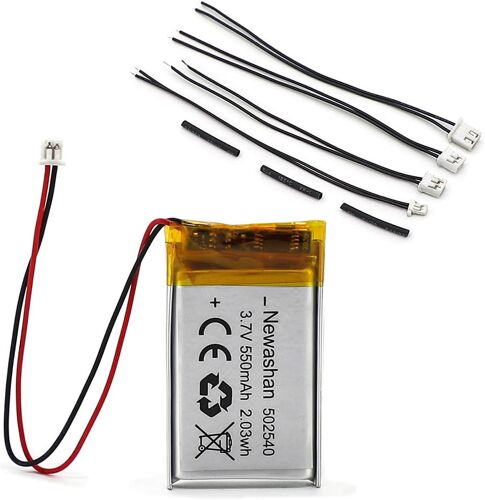 Vornixorsarlshop-550mah 3,7v 502540 Li Ion Li-Po Batterie Pour Sena Smh5d Smh5s Smh5-Fm Sph10h-Fm Moto Casque Bluetooth Intercom Icp40/25/40p Nextbase 312gw Diy Mp4 Mp5 Gps Jouets Lampe À Induction P