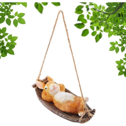 Mevronisshop-Hamac Grenouille - Décoration Créative - En Résine - À Suspendre - Pour Jardin, Terrasse, Pelouse, Maison, Cour - Style 2