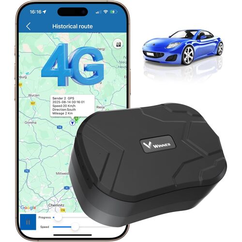 MEVRONISSHOP-4G Tracker GPS 20000Mah TK905Pro Traceur GPS Voiture 240 Jours de Veille Localisation en Temps Réel avec Aimant Puissant Traqueur Portable Étanche Géolocalisation Alertes de Vibration SM