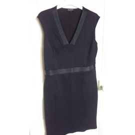 Elégante Robe Bleu Marine Col Décoletté " Morgan " Taille L Idée Cadeau