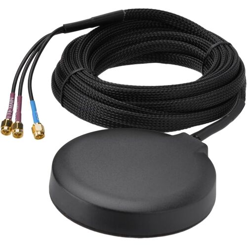 MEVRONISSHOP-Antenne MIMO 4G LTE GPS Magnétique Antenne Voiture avec Double Connecteur SMA Idéale pour Les Passerelles IoT Industrielles Les Routeurs Mobiles Et Les Systèmes De Surveillance À Distanc