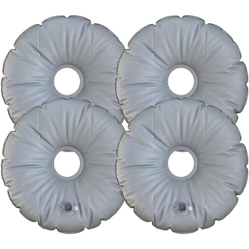 Nouvelhorizonstore-Sac De Poids De Base De Drapeau, 4pcs Poids De Base De Parapluie Rond, Sac De Poids De Parapluie Pliable Portable, Sac D'eau Rond Pliable, Sac De Poids De Base De Parapluie,Pour Pl