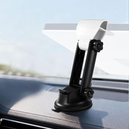 VornixorSarlshop-Support Voiture pour Starlink Mini, Kit de Support Ventouse en Plastique à Angle Réglable pour Maintenir l'Antenne Parabolique Stable Pendant la Conduite(Noir)