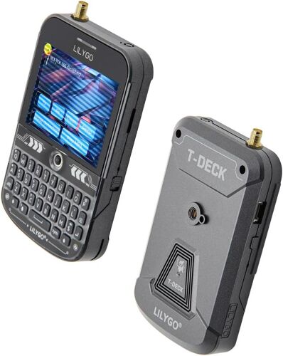 VornixorSarlshop-T-Deck Plus ESP32-S3 LORA-89 SX1262 Ulbox GPS Clavier Noir Écran 2,8 Pouces Carte de Développement TTGO Antenne Externe Sangle Coque ABS