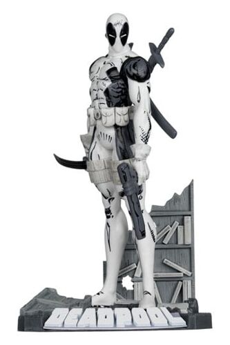 Marvel Collection Statuette Pvc 1/10 Deadpool (The New Mutants #98) (Line Art) (Gold Label) 17 Cm