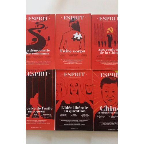 Lot De Revues Esprit Comprendre Le Monde Qui Vient 492 474 491 470 487 486