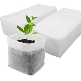 NouvelHorizonstore-Lot de 100 sacs de culture non tissés biodégradables pour fleurs, légumes, jeunes arbres, 16 x 18 cm, pliables