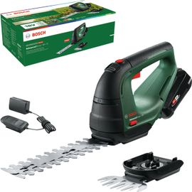 NouvelHorizonstore-Cisaille à Gazon sans Fil - AdvancedShear 18V-10 (1 Batterie 2.0 Ah, 18 Volt System, Coupe Jusqu¿à 85 m² par Charge, avec Lame de Taille-Herbes et Lame de sculpte-Haies)