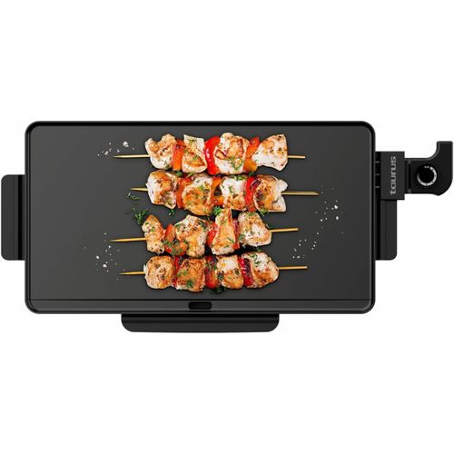 NouvelHorizonstore-Taurus Steakmax 2200 - Plancha électrique 2200W, Plaque 49x27cm, Revêtement antiadhésif, Nettoyage facile, Température réglable, Bac de récupération de graisse, Sans PFOA
