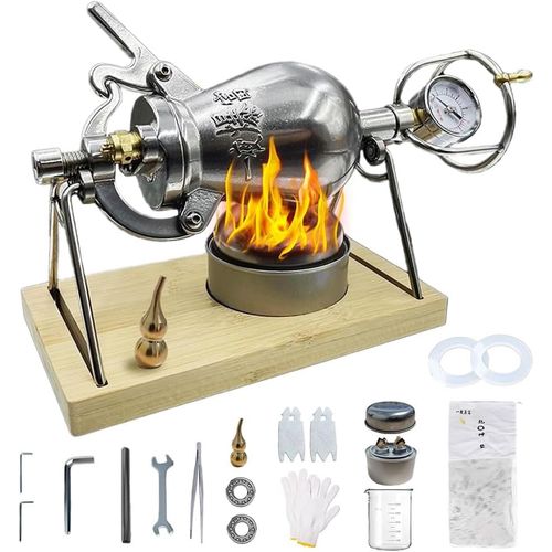 Ulteronixshop-Machine à popcorn chinoise de 340 ml, machine à popcorn manuelle, canon à popcorn en acier inoxydable, fabricant de popcorn à haute pression, mini-pot à popcorn pour les réunions de famille, plaisir