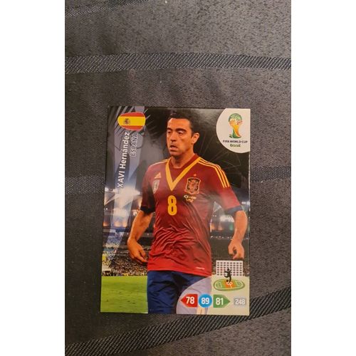 Carte Xavi Hernandez Adrenalyn Fifa World Cup Brasil