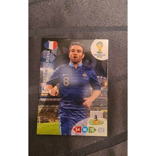 Carte Mathieu Valbuena Adrenalyn Fifa World Cup Brasil