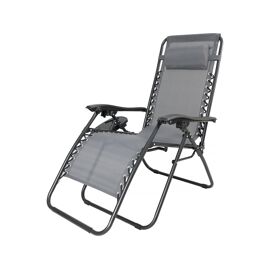 Fauteuil De Jardin Relax Zéro Gravité "Sintra" - Gris