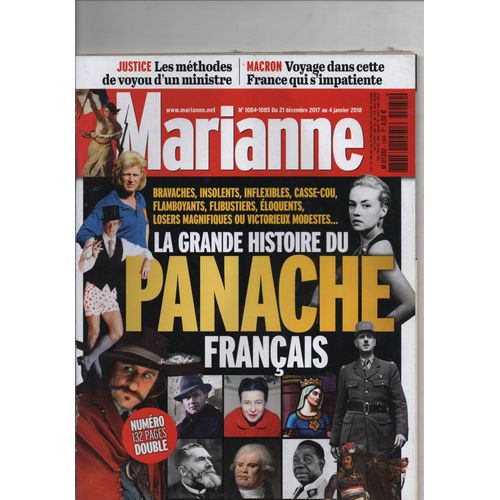 Marianne 1084/1085 Du 21-12-2017   La Grande Histoire Du Panache Français