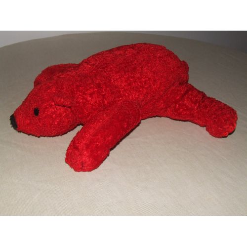 CHIEN CAROLINE LISFRANC ROUGE ALLONGE COUCHE 40 cm