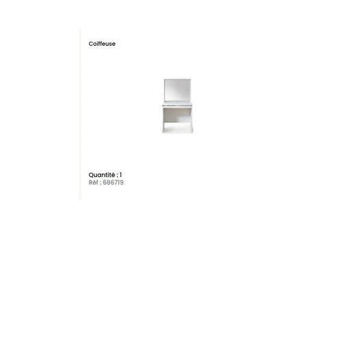 Coiffeuse avec miroir