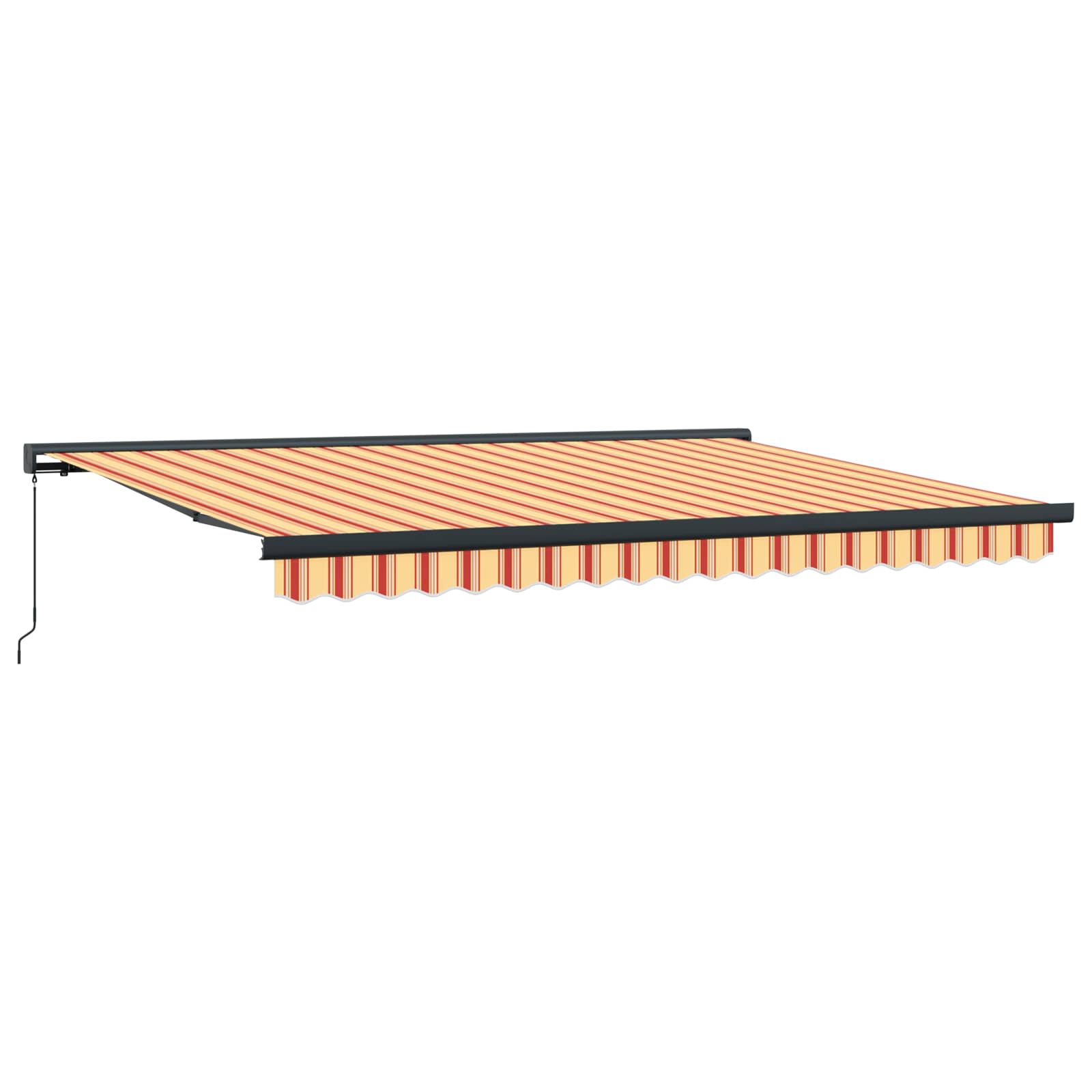 Vidaxl Auvent Rétractable Jaune Et Orange 400 × 300 Cm