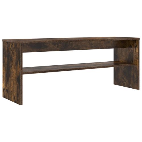vidaXL Meuble TV Chêne fumé 100 x 30 x 40 cm Bois d'ingénierie