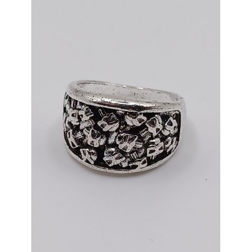 Bague Métal Argenté,Cranes,Taille 17.83 Mm