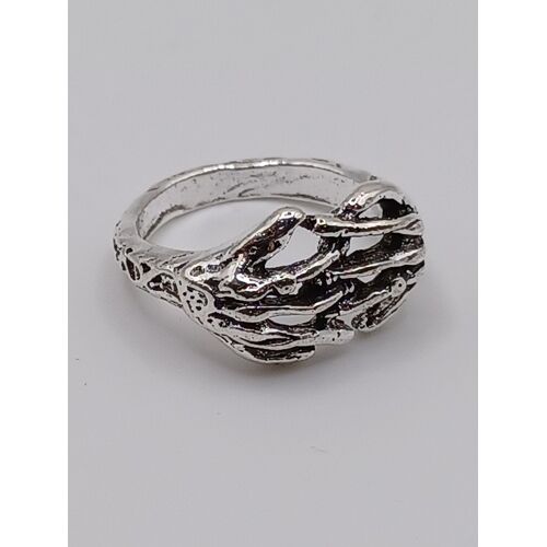 Bague Métal Argenté,Mains,Taille 17.83 Mm
