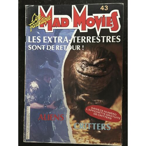 Ciné Fantastique Mad Movies N° 43 - 1986 - Les Extra-Terrestres Sont De Retour Aliens + Affiche Critters