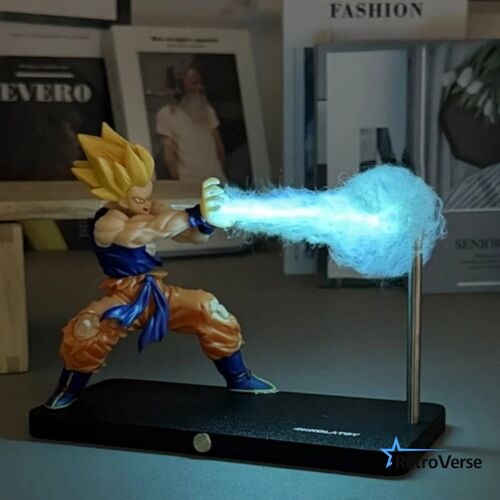 Lampe Tactile Dragon Ball Goku Kamehameha Led Magnétique 16,5 Cm Nikolatoys