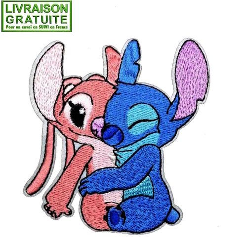 Patch Écusson Lilo Et Stitch (Réf 2b) - Thermocollant