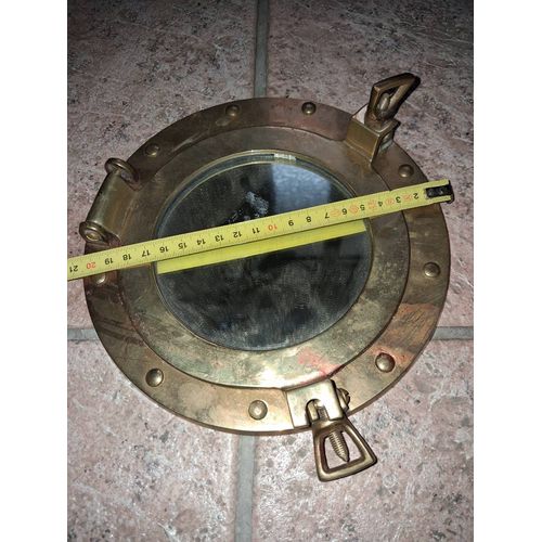 Miroir hublot bateau laiton