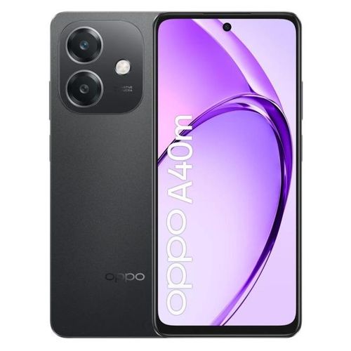OPPO A40M 6.67" Double SIM Android 14 4G USB Type-C 8 Go 256 Go 5100 mAh Noir