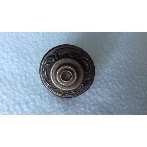 Ancienne Poignée Bouton De Meuble Laiton/35